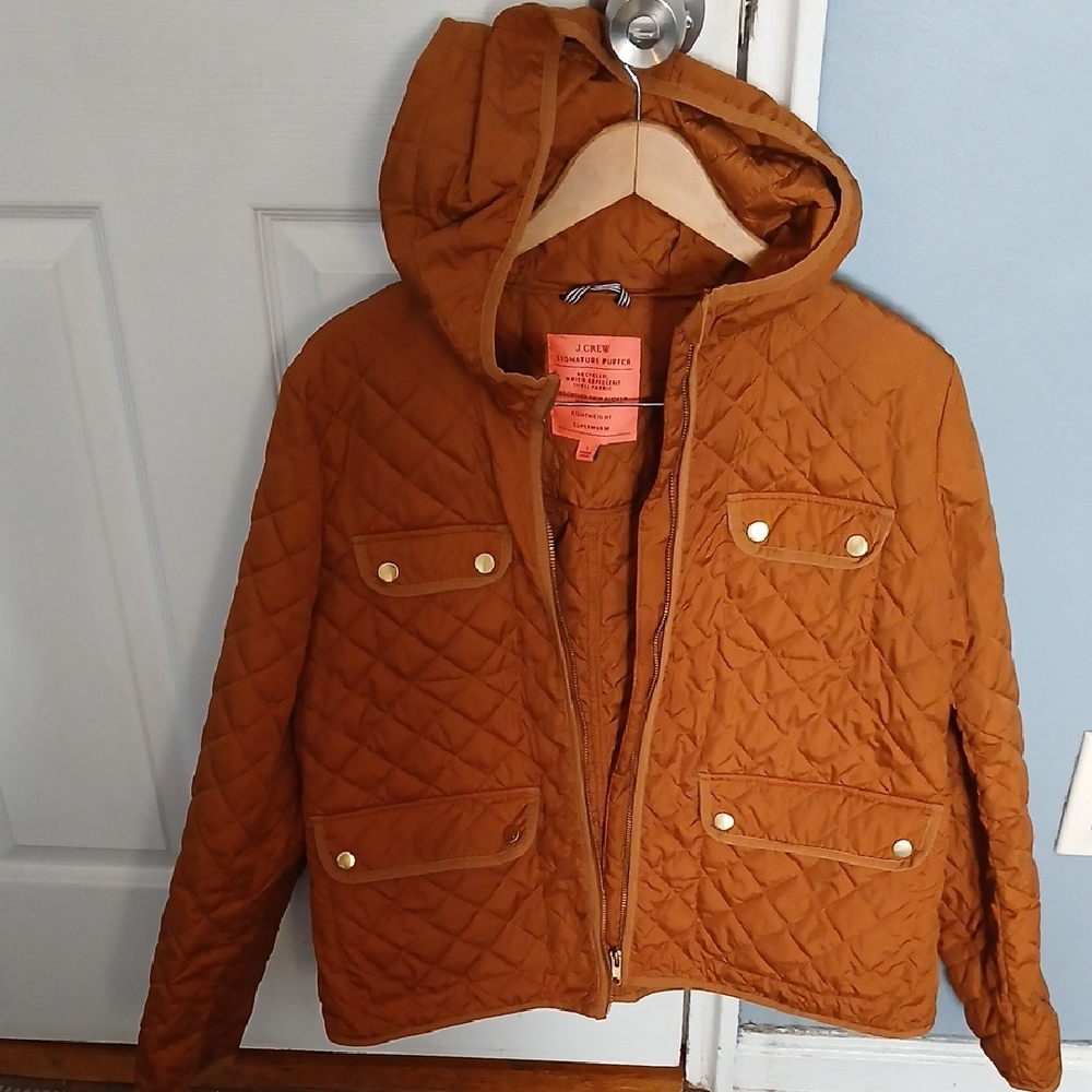 J. Crew Quilted Brown Jacket